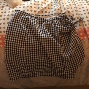 Madewell gingham skirt